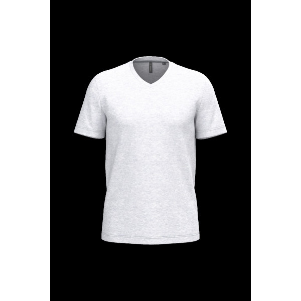 T-shirt col V manches courtes homme personnalisé – Support textile pour communication d’entreprise – BCM Goodies