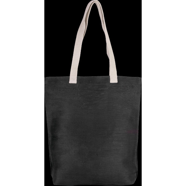 Sac shopping en juco personnalisable avec anses 70 cm – Objet publicitaire pour communication d’entreprise