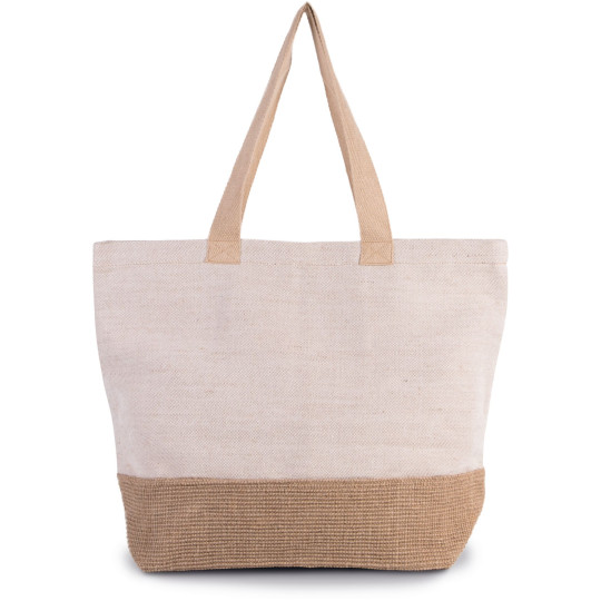 Sac shopping fourre-tout esprit rustique personnalisable pour communication B2B – BCM Goodies