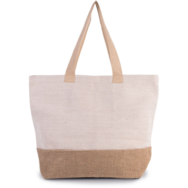 Sac shopping fourre-tout esprit rustique personnalisable pour communication B2B – BCM Goodies