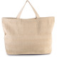 Grand sac shopping fourre-tout rustique personnalisable – Sac événementiel en toile et coton avec poignées contrastées – Goodies