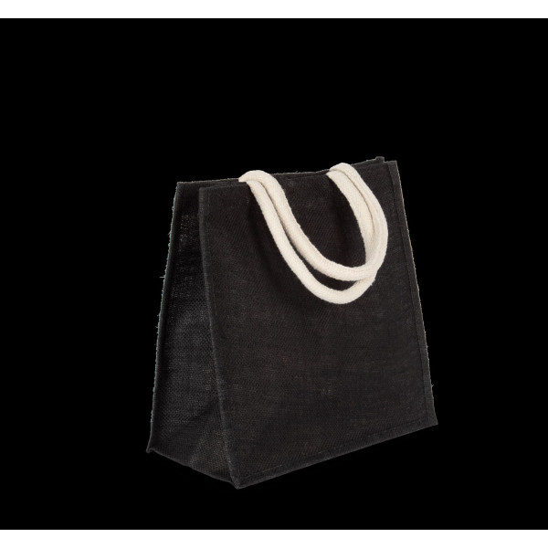 Sac cabas en toile de jute personnalisable avec poignées coton grand modèle – Objet promotionnel pour entreprises et événements 