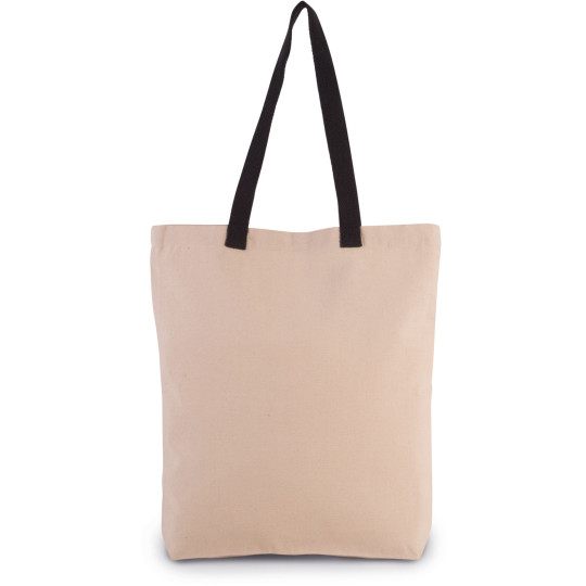 Sac shopping à soufflet personnalisable avec poignées contrastées pour communication événementielle et B2B – BCM Goodies