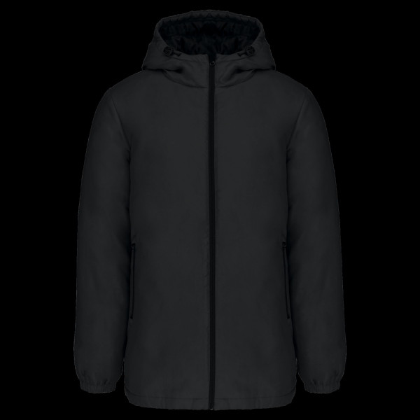 Parka à capuche personnalisable en polyester recyclé pour entreprises – BCM Goodies