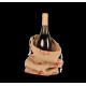 Porte-bouteille de Noël en jute personnalisable – Cadeau d’entreprise et objet publicitaire pour fêtes de fin d’année