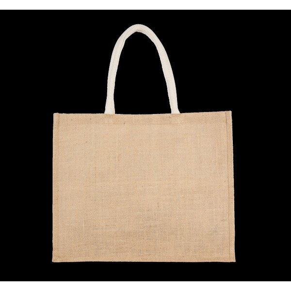 Sac shopping de Noël en jute personnalisable pour communication d’entreprise – BCM Goodies
