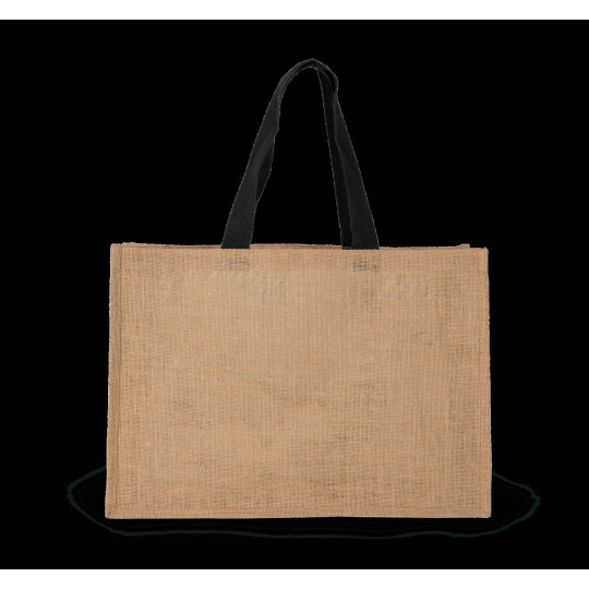 Sac shopping XL en jute personnalisable pour communication d’entreprise – BCM Goodies