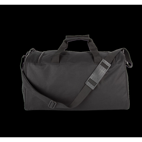 Sac de sport bicolore personnalisable en polyester avec compartiment chaussures – Disponible en tailles M et L – BCM Goodies