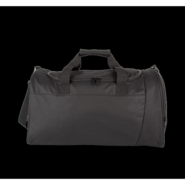 Sac de sport bicolore personnalisable en polyester avec compartiment chaussures – Disponible en tailles M et L – BCM Goodies