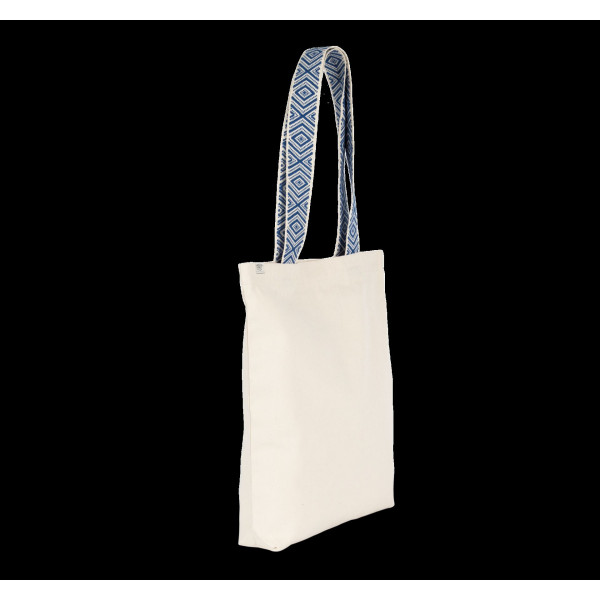 Sac shopping recyclé personnalisable en coton et polyester – Objet publicitaire B2B durable BCM Goodies