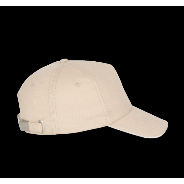 Casquette personnalisable 5 panneaux sandwich contrasté en coton – Objet publicitaire pour entreprises et associations