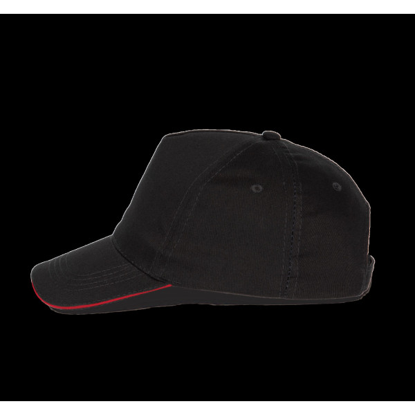 Casquette sandwich contrasté 5 panneaux personnalisable pour entreprises – Support textile promotionnel BCM Goodies