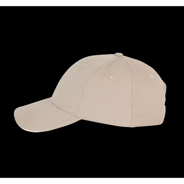 Casquette personnalisable 6 panneaux sandwich contrasté 100% coton pour communication d’entreprise – BCM Goodies