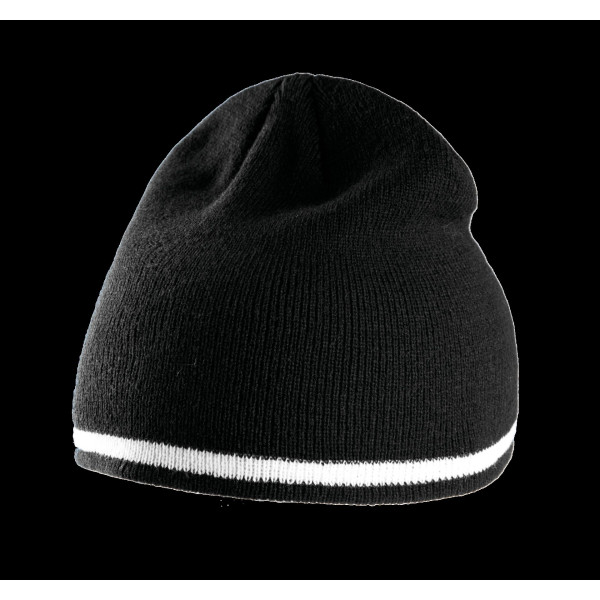 Bonnet bande bicolore contrastée personnalisé pour communication d’entreprise – Accessoire promotionnel BCM Goodies