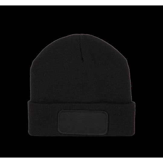 Bonnet personnalisé recyclé avec patch et doublure Thinsulate™ – Objet publicitaire pour communication d’entreprise