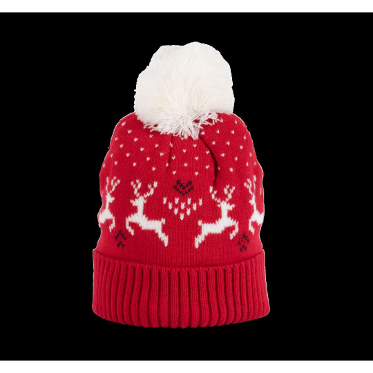 Bonnet de Noël motifs rennes personnalisable pour entreprises – Accessoire festif pour communication événementielle B2B