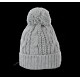 Bonnet en maille tricot personnalisable 100% acrylique avec motifs torsadés – Goodie d’entreprise pour communication et fidélisa