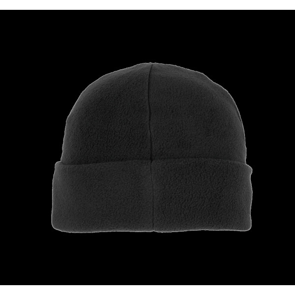 Bonnet recyclé micropolaire avec revers personnalisable – Accessoire publicitaire professionnel BCM Goodies