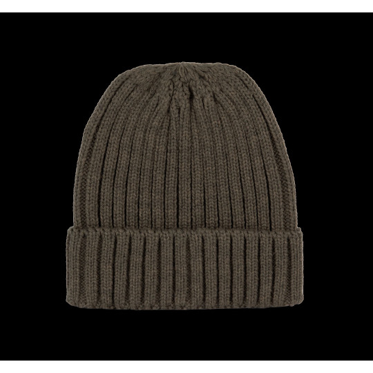 Bonnet personnalisé double côte en Polylana® avec revers – objet publicitaire responsable pour entreprises