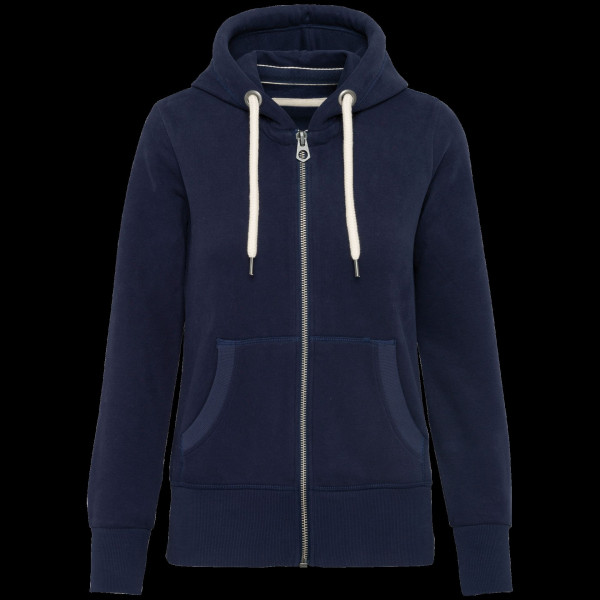 Sweat-shirt zippé à capuche femme vintage personnalisable – BCM Goodies