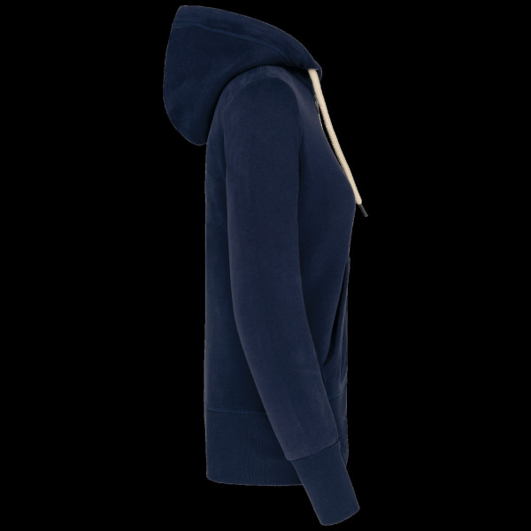Sweat-shirt zippé à capuche femme vintage personnalisable – BCM Goodies