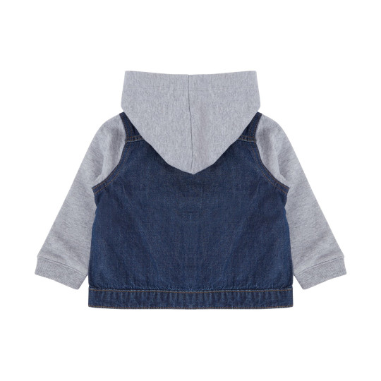 Veste en jean à capuche enfant personnalisable – Support textile pour communication B2B et goodies entreprise