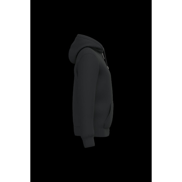 Sweat-shirt zippé écoresponsable doublé sherpa personnalisable unisexe – coton bio et polyester recyclé – BCM Goodies