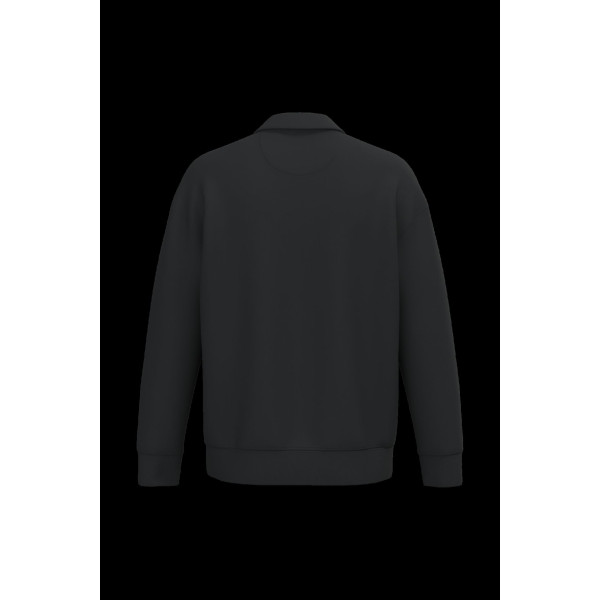 Sweat-shirt écoresponsable quart zip col polo unisexe personnalisable pour communication B2B – BCM Goodies