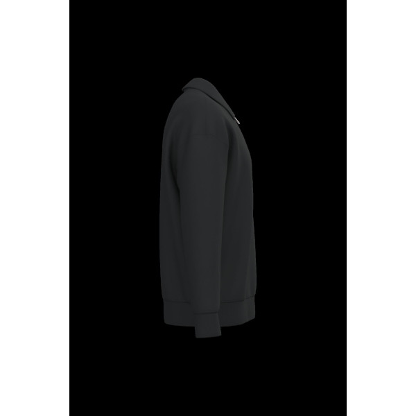 Sweat-shirt écoresponsable quart zip col polo unisexe personnalisable pour communication B2B – BCM Goodies