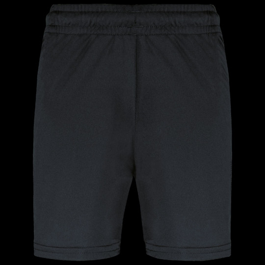 Short de sport enfant personnalisable 100% polyester – textile publicitaire pour entreprises et collectivités