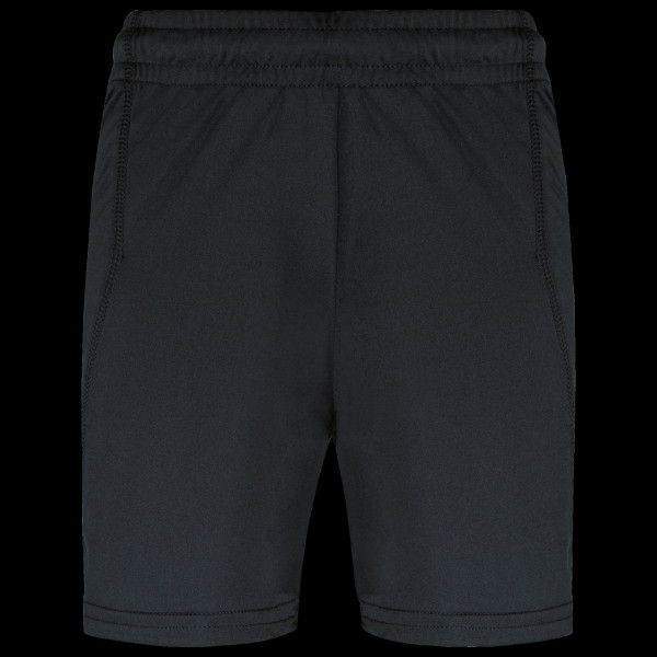 Short de sport enfant personnalisable 100% polyester – textile publicitaire pour entreprises et collectivités