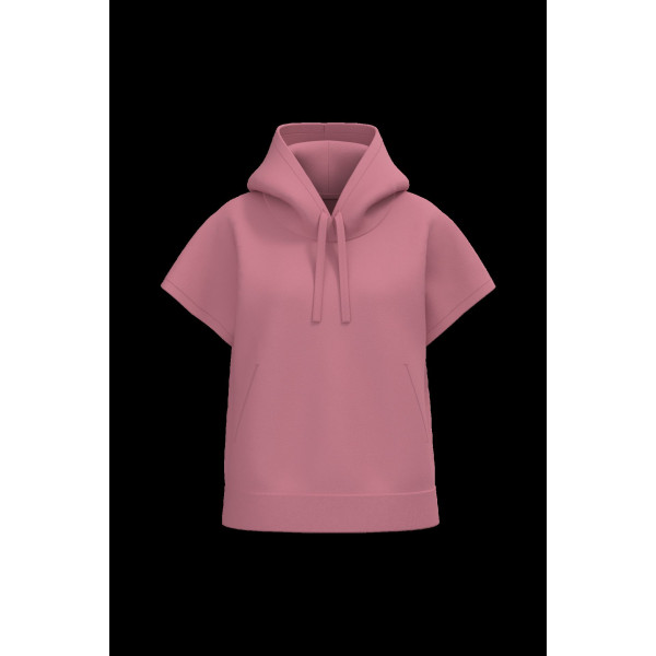Sweat-shirt écoresponsable à capuche sans manches French Terry femme personnalisable – Vêtement d’entreprise BCM Goodies
