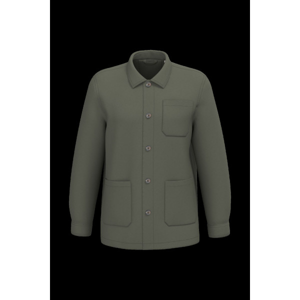 Veste worker écoresponsable délavée unisexe 100% coton biologique – Personnalisation B2B textile – BCM Goodies