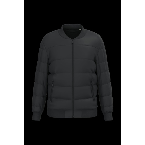 Veste matelassée écoresponsable personnalisable unisexe à col teddy pour entreprises – BCM Goodies