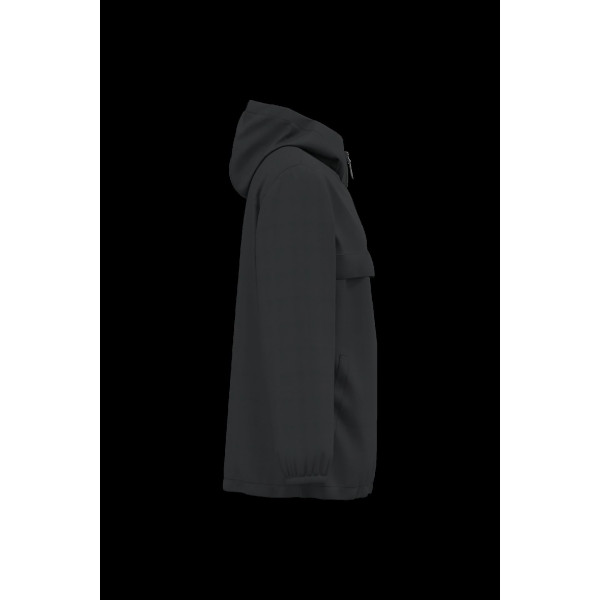 Veste imperméable homme 100% polyester recyclé avec capuche et coutures thermo-soudées – BCM Goodies