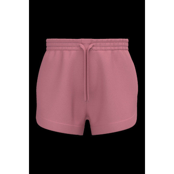 Short écoresponsable French Terry femme personnalisé – Textile promotionnel coton bio et polyester recyclé