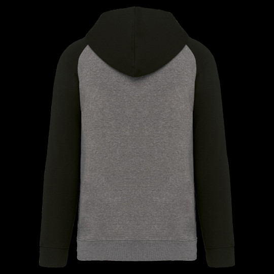 Sweat-shirt à capuche bicolore enfant personnalisable | Textile événementiel B2B