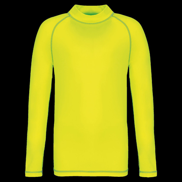 T-shirt technique enfant manches longues personnalisable avec protection anti-UV – Textile événementiel et promotionnel