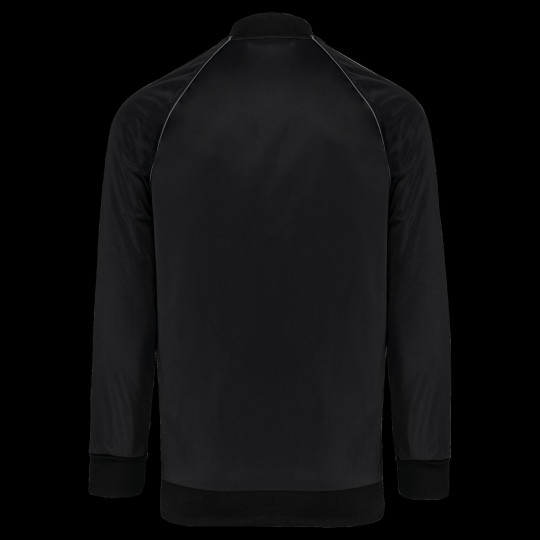 Veste de survêtement zippée unisexe personnalisable avec liseré – Objet publicitaire pour entreprises