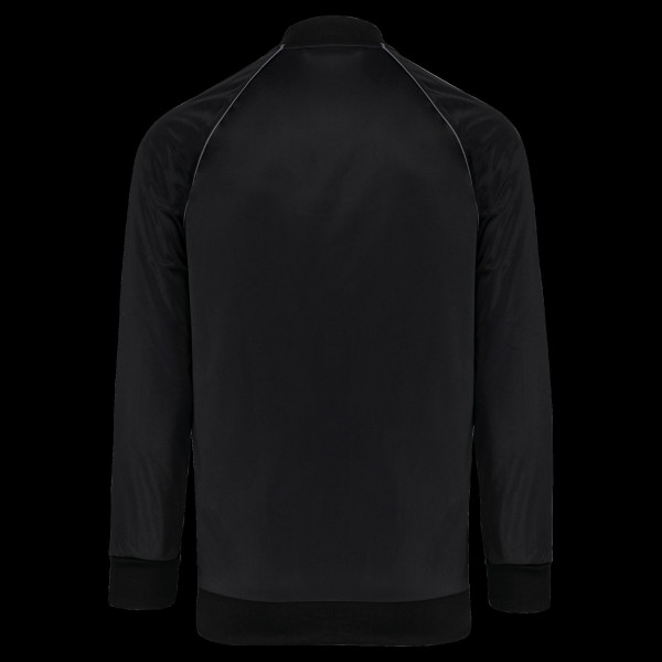 Veste de survêtement zippée unisexe personnalisable avec liseré – Objet publicitaire pour entreprises