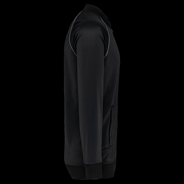 Veste de survêtement zippée unisexe personnalisable avec liseré – Objet publicitaire pour entreprises