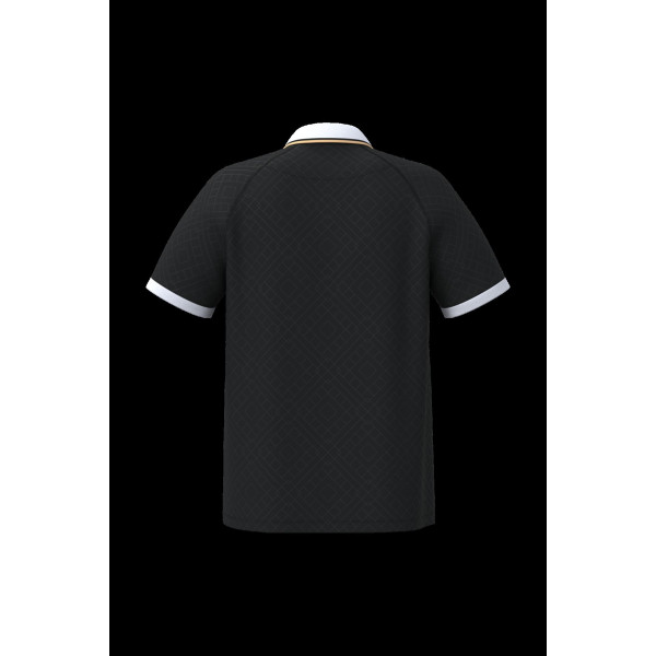 Maillot lifestyle à col polo unisexe personnalisable en polyester recyclé pour communication d’entreprise - BCM Goodies