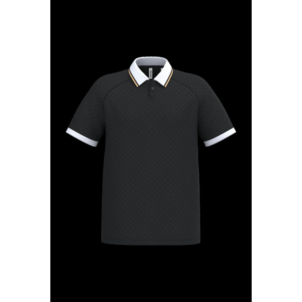 Maillot lifestyle à col polo unisexe personnalisable en polyester recyclé pour communication d’entreprise - BCM Goodies