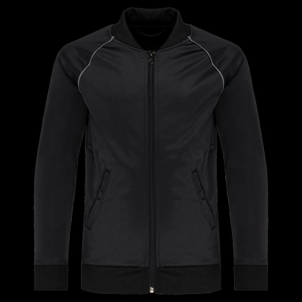 Veste de survêtement zippée enfant personnalisable avec liseré – Idéale pour événements et communication d’entreprise | BCM Good