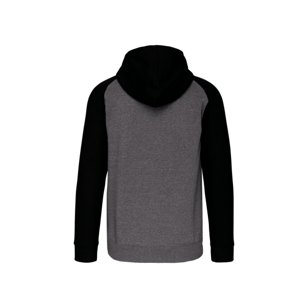Veste molleton zippée capuche bicolore unisexe personnalisable pour entreprises - BCM Goodies