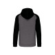 Veste molleton zippée capuche bicolore unisexe personnalisable pour entreprises - BCM Goodies