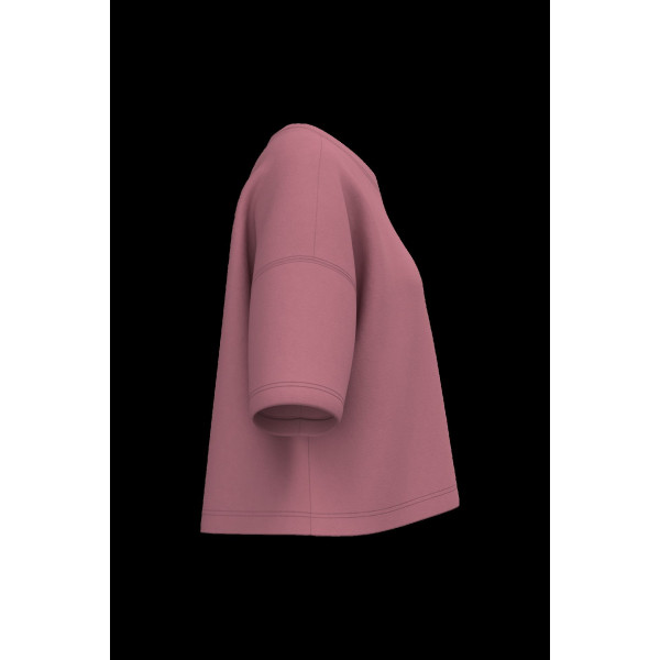 Sweat-shirt crop à manches courtes femme personnalisable – Textile promotionnel B2B pour entreprises et organisations