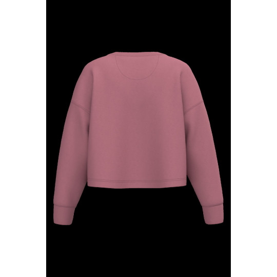 Sweat-shirt crop col rond femme personnalisable pour communication d'entreprise – BCM Goodies