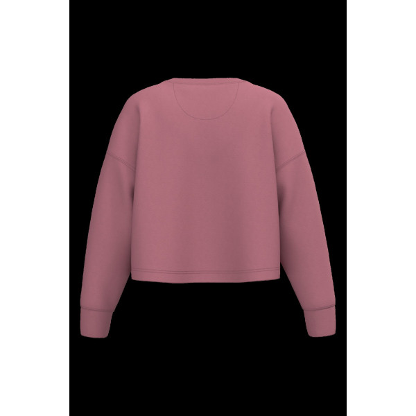 Sweat-shirt crop col rond femme personnalisable pour communication d'entreprise – BCM Goodies