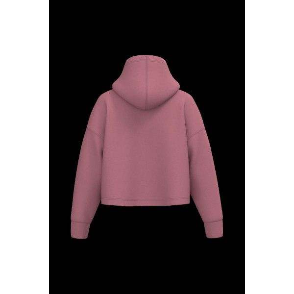 Sweat-shirt crop à capuche femme personnalisable – Support textile communication entreprise – BCM Goodies